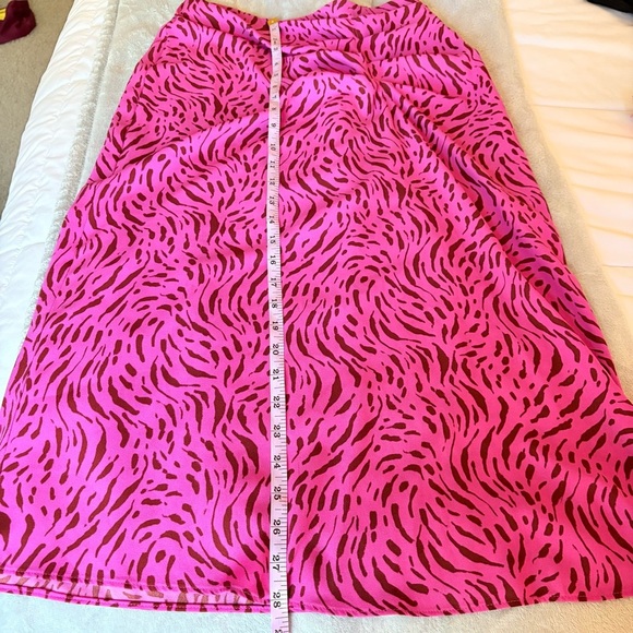 Nine West Women’s Pink Zebra Print Midi Skirt - Picture 5 of 7